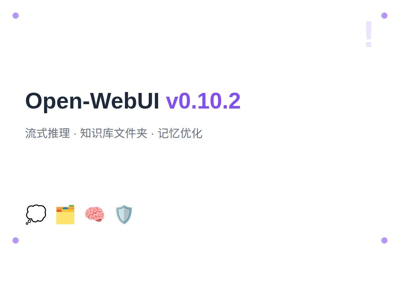 Open WebUI 把"自己的 ChatGPT"做成可自托管的标配