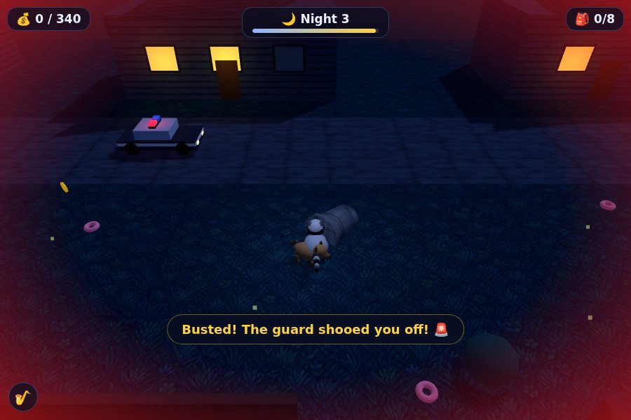 Raccoon Heist game interface